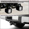 Towing Hook LED Lights bracket installed on a vehicle bumper for rear visibility.
