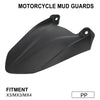 Black motorcycle mud guard for X3, MX3, and MX4 models