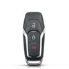 A black key shell replacement case with three buttons, including a lock and a speaker icon.