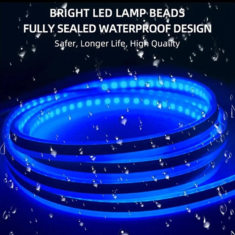 Perlas de lámpara LED brillantes, diseño totalmente sellado e impermeable, con luz azul que brilla