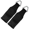 Black heavy-duty bed anchor with metal loops for truck tailgate