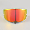 Replacement anti-UV windproof visor for KYT TT REVO helmets with an orange and yellow gradient tint.