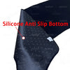 Close-up view of a black silicone anti-slip bottom dashboard cover for a Lexus IS series car.