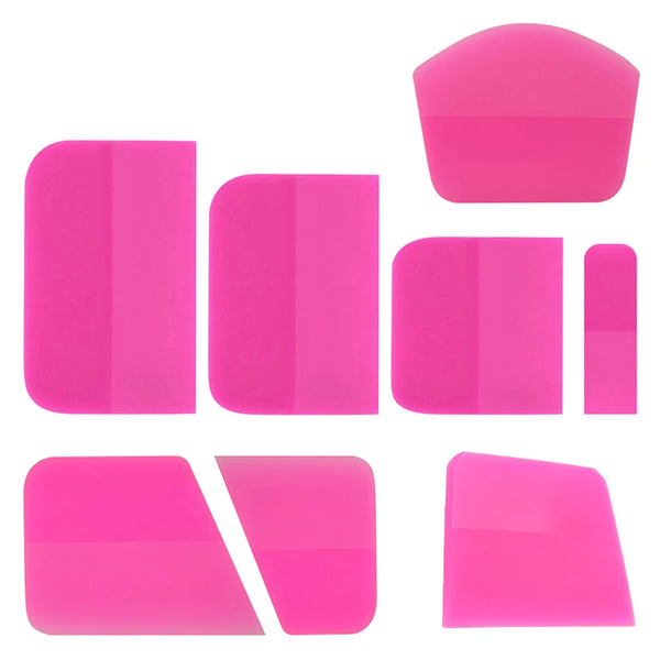 Pink anti-scratch PPF squeegee tool for window tinting and film installation
