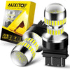 A set of universal LED lights and bulbs packaged in a yellow box for automotive use