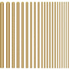 A row of brass round rods used for DIY craft and jewelry making.