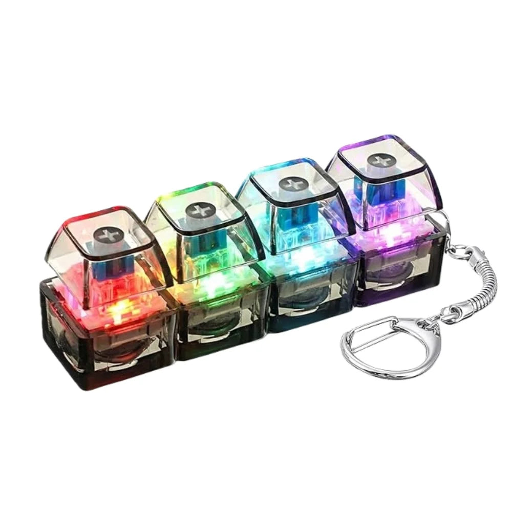 LED Clickable Stress Relief Keychain