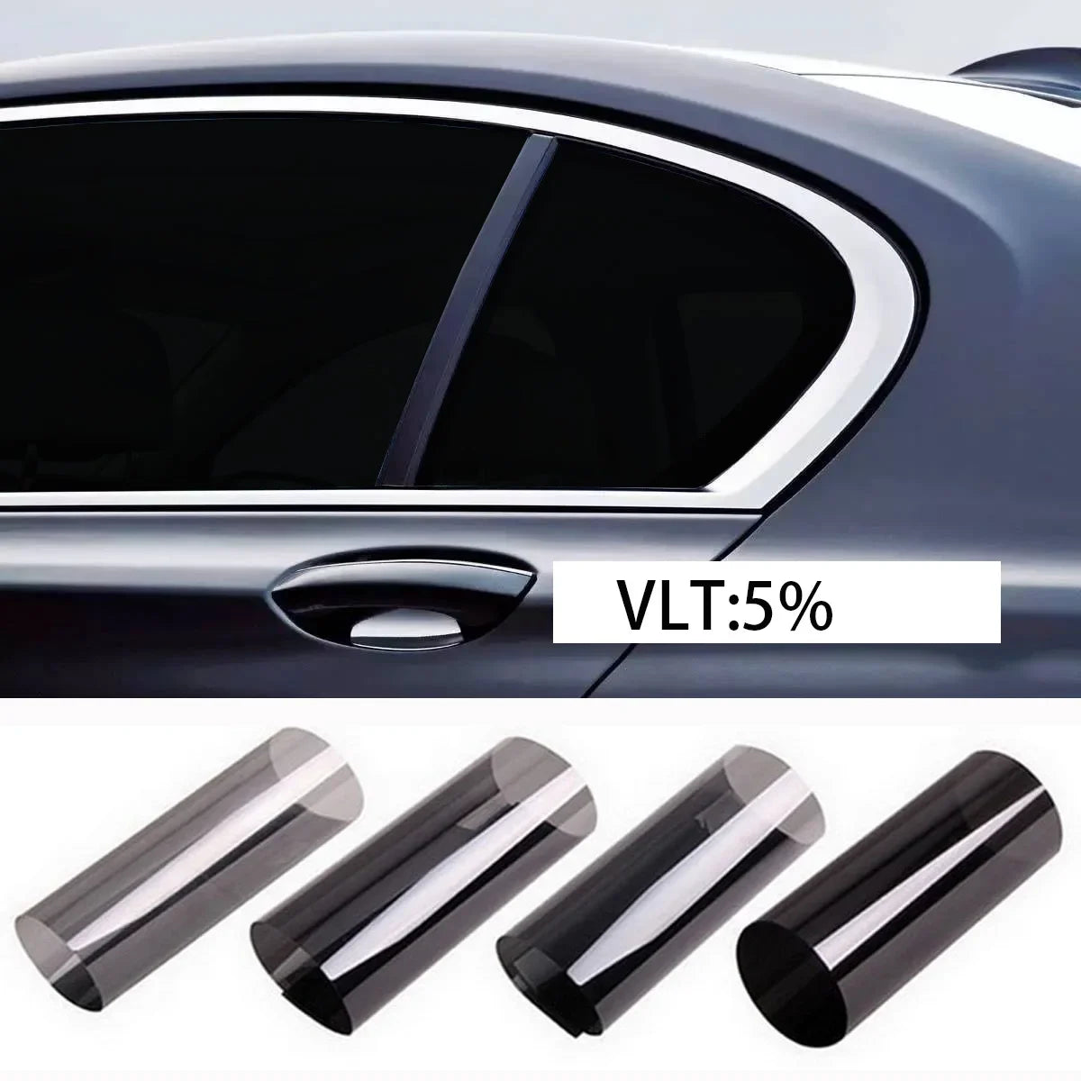 Rolls of clear window film used for automotive tinting and heat blocking