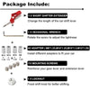 Package includes a short shifter extender, hexagonal wrench, adapters, mounting screws, and a locknut for an adjustable car g
