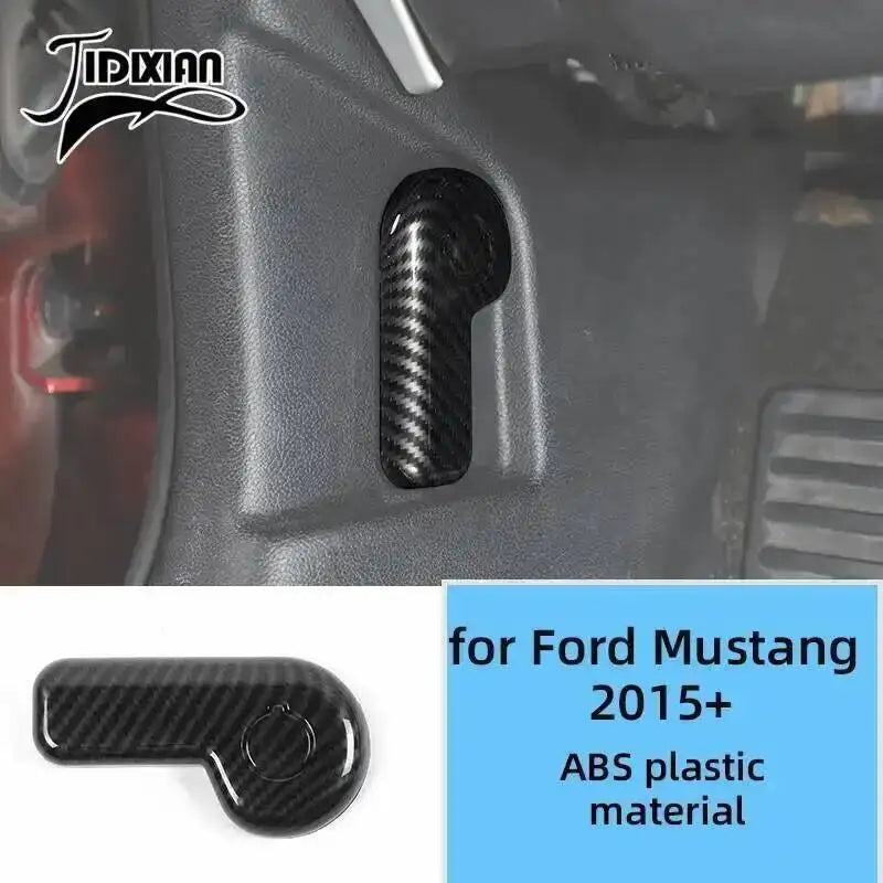 ABS plastic carbon fiber trim piece for Ford Mustang 2015 and newer interior decoration