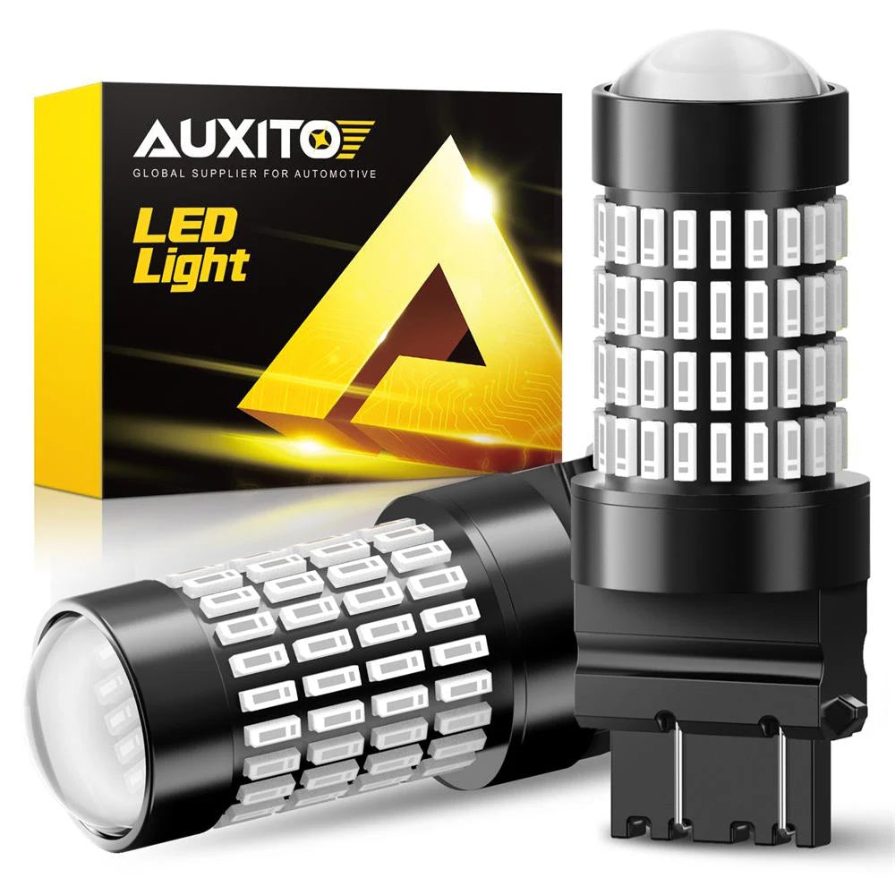 A black LED light assembly and packaging for automotive brake lights.