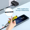 A hand holds a heat shrink wire terminal and hot air gun kit demonstrating strong conductivity for wide application.