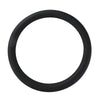 A black, thin silicone steering wheel cover ring.