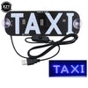 A black LED taxi indicator light panel with multiple white lights and a connecting cable.