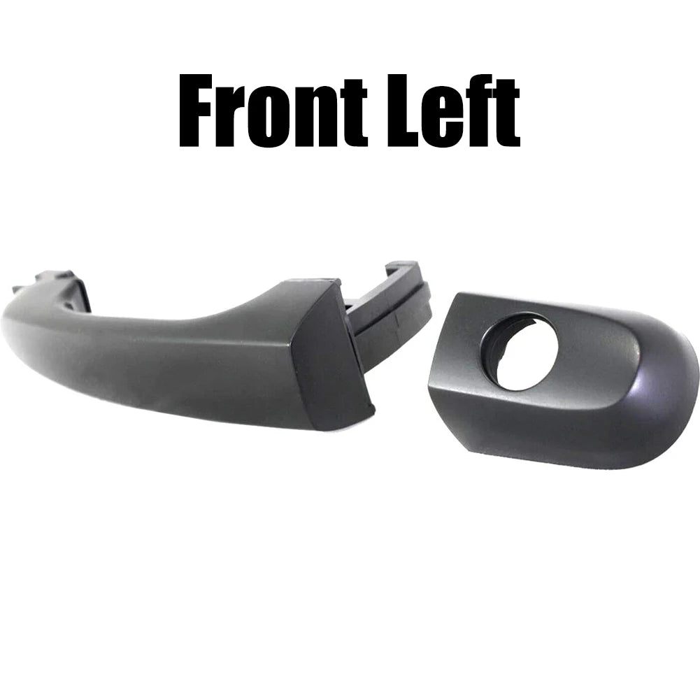 Front left OEM door handle for KIA Sportage (2005-2010) in black.