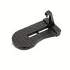Black foldable car door step pedal and roof access hook.