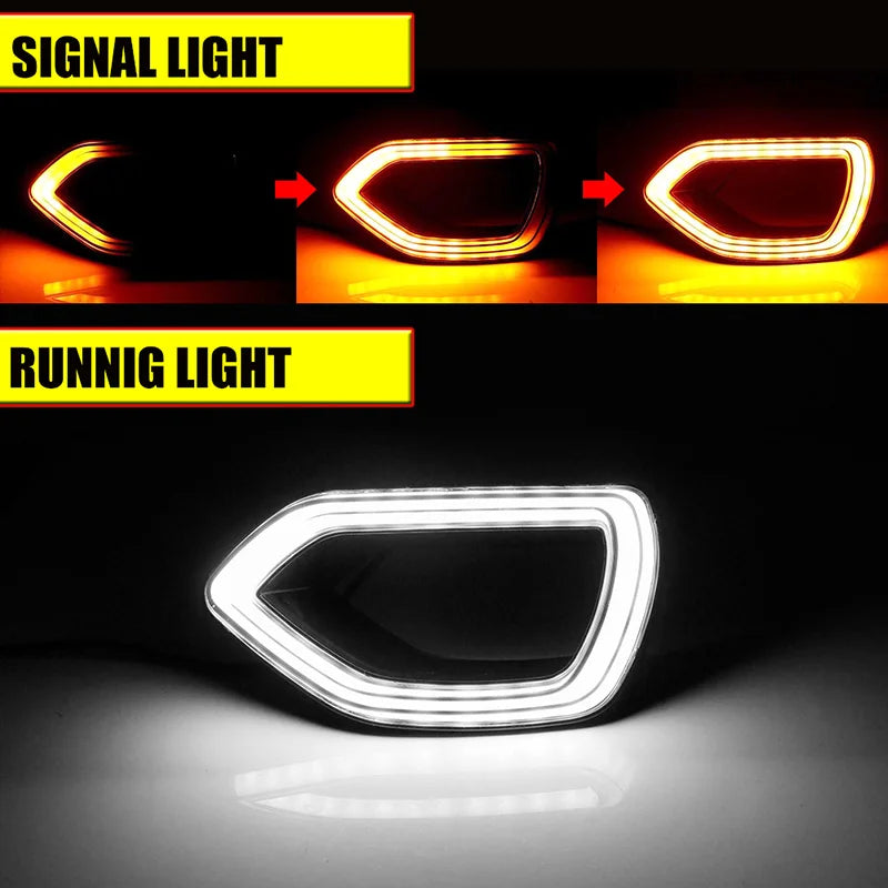 Comparaison d'une clignotante, d'une lumière de course et d'un clignotant LED dynamique.