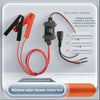A tool for testing the window wiper blower motor, featuring various electrical connectors and a housing.