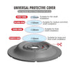 A four-ring universal protective cover for shaft installation with different ring sizes.