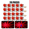 A set of 20 mini LED flashing turn signals for trucks and trailers, shown in a close-up view.