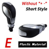 Black plastic gear shift knob without plus or minus markings for Ford models