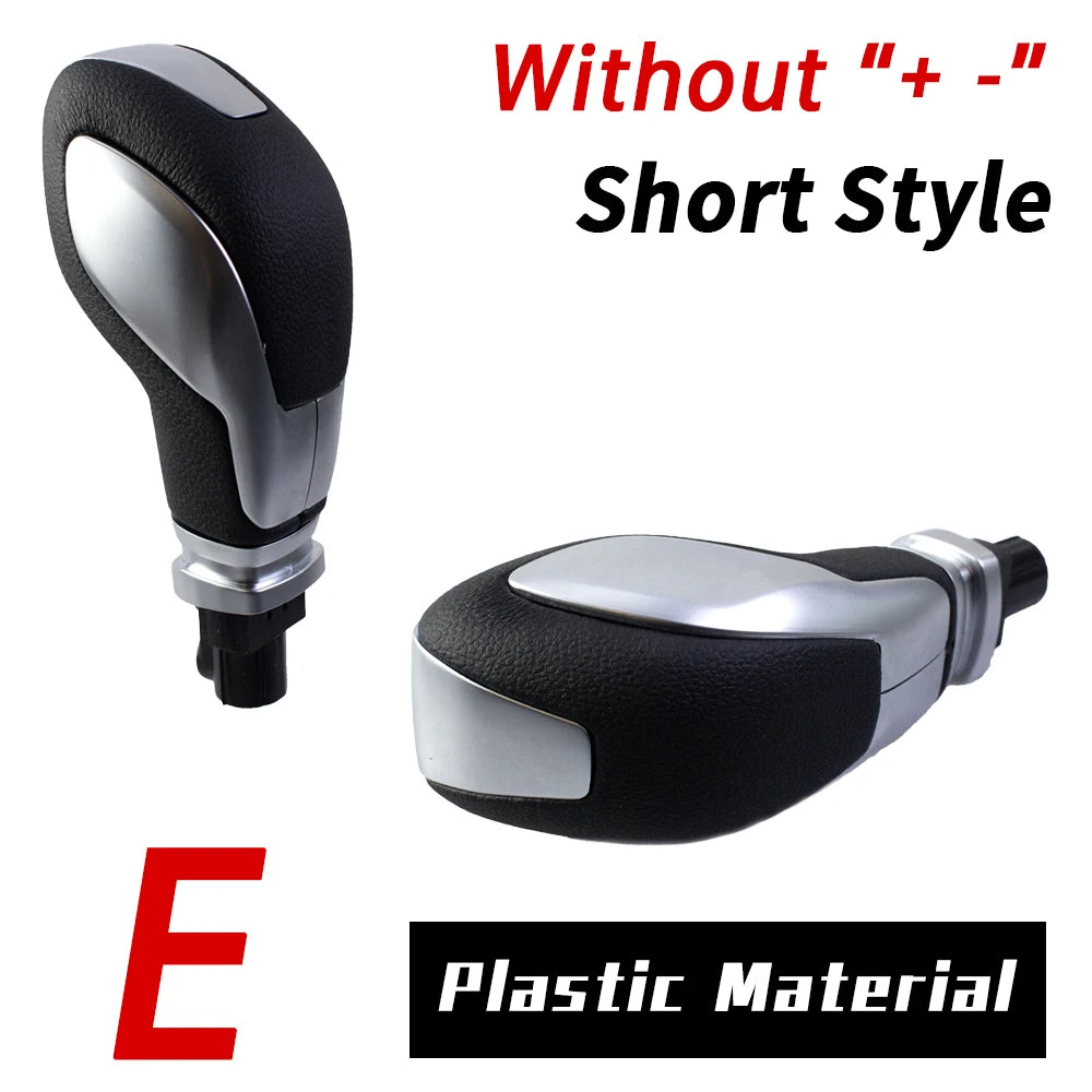 Black plastic gear shift knob without plus or minus markings for Ford models
