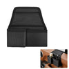 Black multi-purpose car door storage organizer with cup holder and phone mount