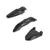 Black carbon fiber motorcycle mudguard and protection kit for Talaria models