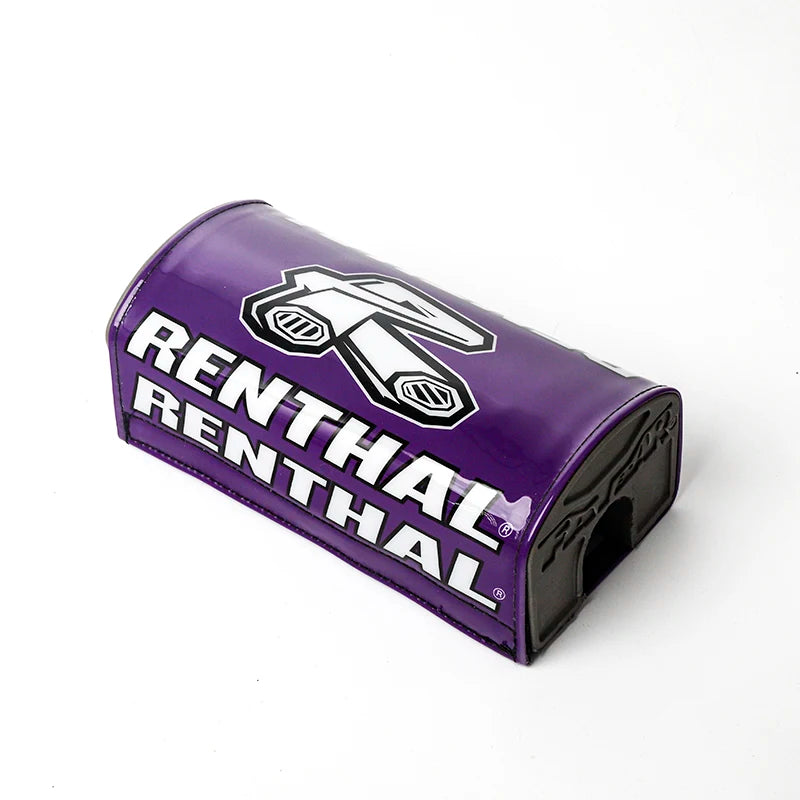 Purple foam chest protector pads for motorcycle handlebars