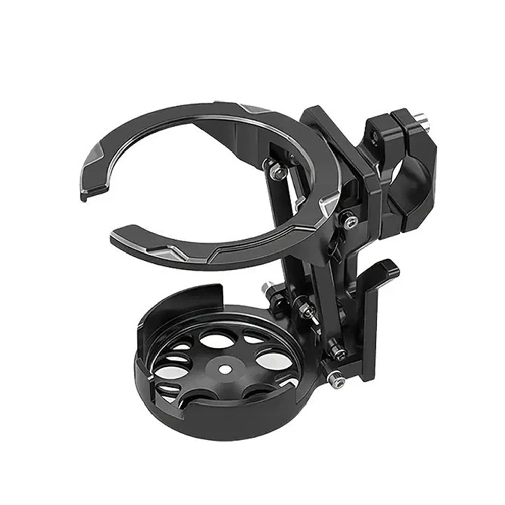 Support de tasse pour moto réglable à 360 degrés en noir