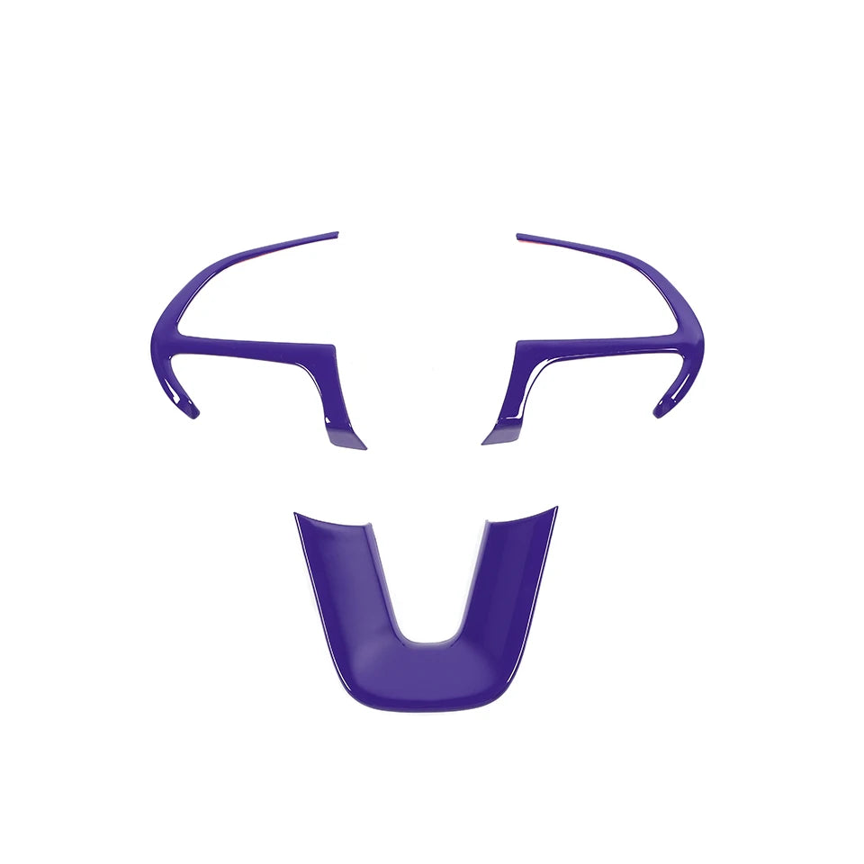 Purple universal car steering wheel decoration cover.