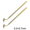 A gold-colored precision car scratch repair pen with a fine tip applicator.