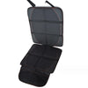 Black waterproof rear seat cover for a car seat, featuring ISOFIX access.