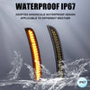LED side marker lights with dynamic switchback shown being tested in water.