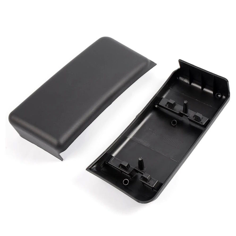 Black heavy duty front bumper guard and license plate kit for a Ford F150