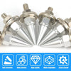 A set of universal M6 license plate screws made from corrosion-resistant aluminum alloy and stainless steel bolts.