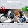 Comparison showing a replacement gear shifter knob for a Honda Accord, illustrating correct and incorrect fitment.