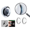 A set of 360° panoramic car camera lens protectors, including a large circular lens and two smaller clear lenses.