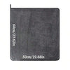 A dark gray microfiber car drying towel with dimensions 60cm/23.62in and 50cm/19.68in.