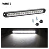 White heavy duty truck and trailer light bar with multiple LED lights and mounting hardware.