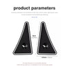 Deux autocollants triangulaires noirs pour les coins de porte, anti-rayures et anti-collision.