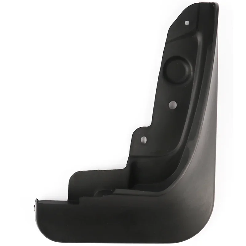 Black universal mud flaps set designed for car wheel protection