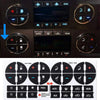 An AC dash button repair kit decal sticker set for Buick, Chevy, and GMC trucks and SUVs.