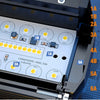 An aluminum PCB smart board featuring bright LED modules and custom molded polymeric lenses for an off-road light bar kit.
