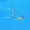 A flexible clear hose for brake bleeding, showing wall thicknesses of 1.3mm and 1mm.