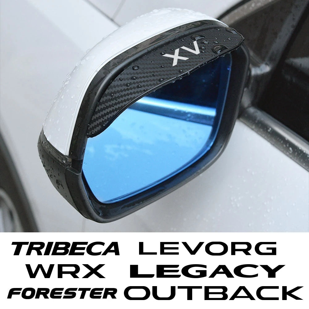 Tribeca Levorg WRX Legacy Forester Outback universal car rain eyebrow for rearview mirror