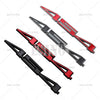 Three metal alloy decals for Camaro and Cruze cars in red and black designs