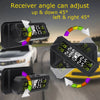 Portable solar TPMS tire pressure monitoring system with adjustable receiver angle for left and right movement