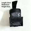 Black heavy-duty disc brake lock with dimensions 10cm long, 8cm wide, and 4cm high