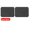 Two black magnetic car window sunshades for UV protection